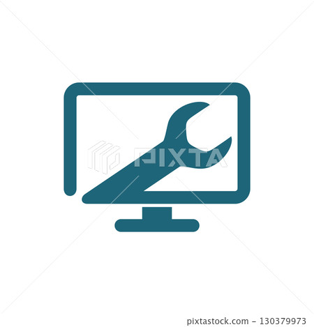 Computer Repair and Maintenance Tool Kit Wrench Logo Template Il Computer Repair and Maintenance Tool Kit Wrench Logo Template Il 130379973