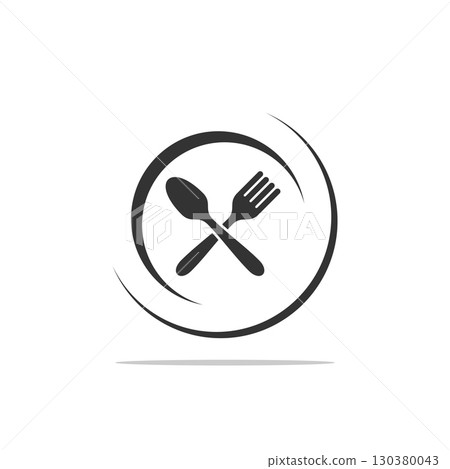 Restaurant Icon Logo Template Illustration Design. Vector EPS 10 130380043