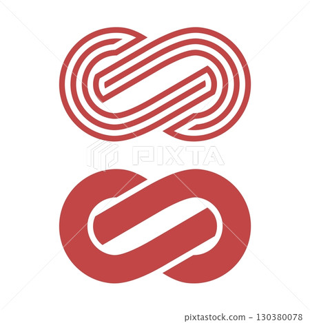 Pictograph Infinity Sign - Logo Template Illustration Design. Vector EPS 10. Pictograph Infinity Sign - Logo Template Illustration Design. Vector EPS 10. 130380078