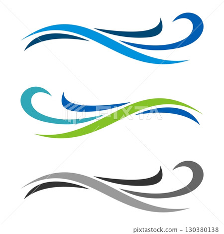 Ornamental Wave Line Logo Template Illustration Design. Vector EPS 10. 130380138