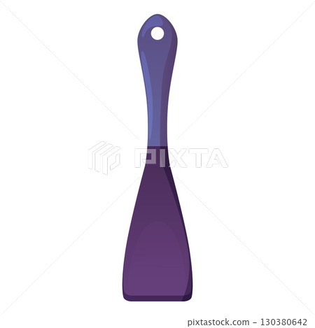 Scapula tool for homemade cooking vector flat icon, kitchen equipment, baking tool, stainless utensil with handle Scapula tool for homemade cooking vector flat icon, kitchen equipment, baking tool, stainless utensil with handle 130380642
