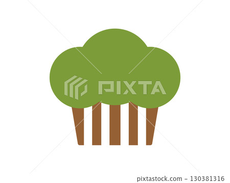Illustration of a matcha muffin icon Illustration of a matcha muffin icon 130381316
