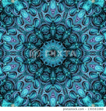 Traditional sublimation print design for carpet, rug, dress, interior decoration. Mixed motifs design for Turkish carpet, Persian rug, wall covering, modern floor mat, silk fabric printing 130381860