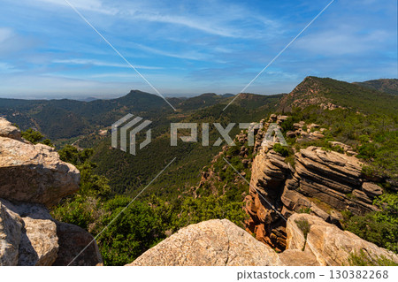 Rock Formations and Scenic View from El Garbi, Spain Rock Formations and Scenic View from El Garbi, Spain 130382268