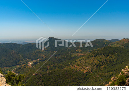 Rock Formations and Scenic View from El Garbi, Spain 130382275
