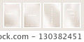 Pearl cream gradient background set. Simple beige silk soft poster. Modern visual project design for social media, idol poster, banner, flyer 130382451