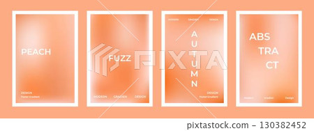 Autumn soft gradient background set. Nude, peach and apricot gradient soft poster. Modern design for wall art, flyers, brochures, covers and web banners Autumn soft gradient background set. Nude, peach and apricot gradient soft poster. Modern design for wall art, flyers, brochures, covers and web banners 130382452