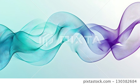 A blue and purple wave with a white background A blue and purple wave with a white background 130382684