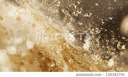 A splash of water with bubbles in it 130382741