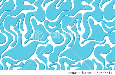 Seamless abstract pattern with red pink organic curve flowing shapes Seamless abstract pattern with red pink organic curve flowing shapes 130383615
