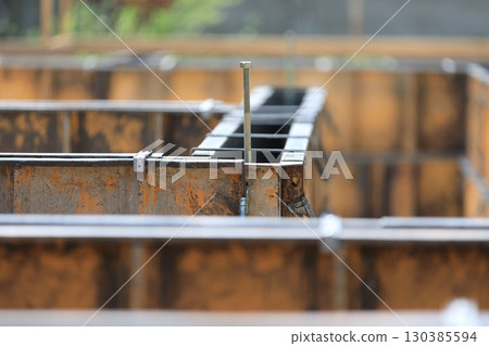 Image of basic construction of new house 130385594