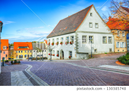 Amazing autumn cityscape of Oschatz city Amazing autumn cityscape of Oschatz city 130385748