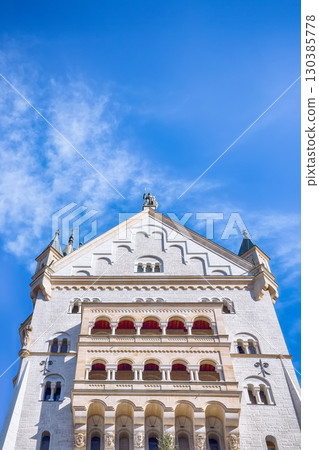 Astonishing view of famous Neuschwanstein Castle in autumn. Astonishing view of famous Neuschwanstein Castle in autumn. 130385778