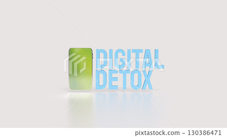 The Digital Detox for technology concept 3d Rendering. 130386471