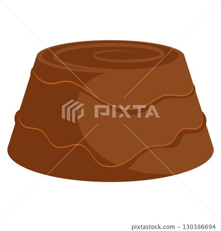 Round filled chocolate candy. Vector Round filled chocolate candy. Vector 130386694
