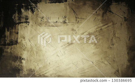 Abstract art featuring beige and brown paint strokes 130386695