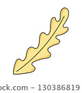 Isolated colored leaf sketch icon Vector 130386819