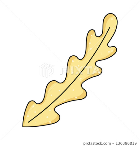 Isolated colored leaf sketch icon Vector 130386819