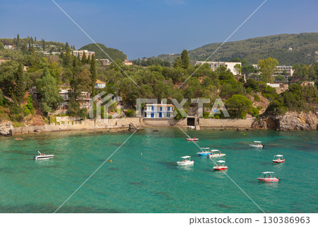 Coastal view in Paleokastritsa Corfu Greece 130386963