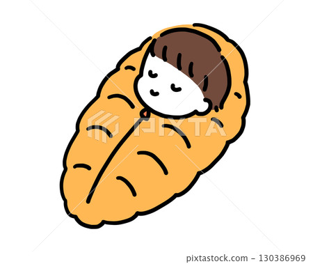 人們睡在睡袋裡 人們睡在睡袋裡 130386969