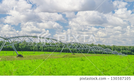 The Modern Irrigation System is vital for enhancing productivity in Agricultural Fields today 130387105