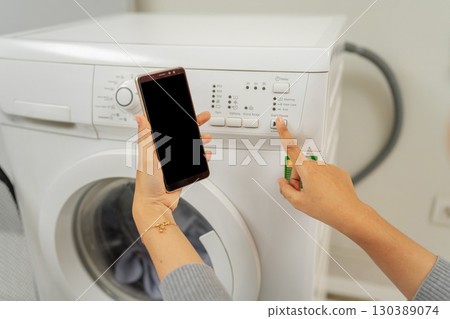 You can now control your washing machine settings conveniently via your smartphone 130389074