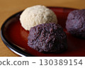 Japanese sweets ohagi 130389154