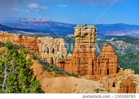 Bryce Canyon Hoodoos and Scenic Vista at Agua Canyon Overlook Utah Bryce Canyon Hoodoos and Scenic Vista at Agua Canyon Overlook Utah 130389765