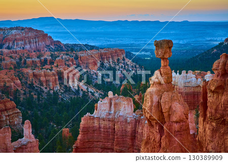 Thor's Hammer Hoodoo Bryce Canyon Sunrise from Sunset Point Utah Thor's Hammer Hoodoo Bryce Canyon Sunrise from Sunset Point Utah 130389909
