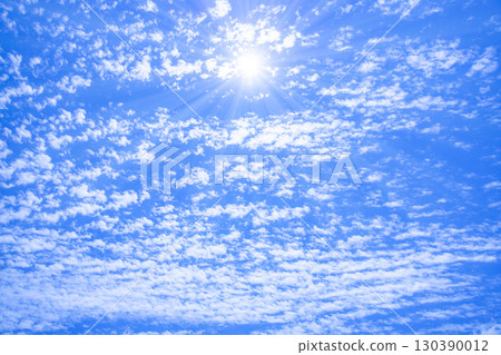 The sun in the blue sky 130390012