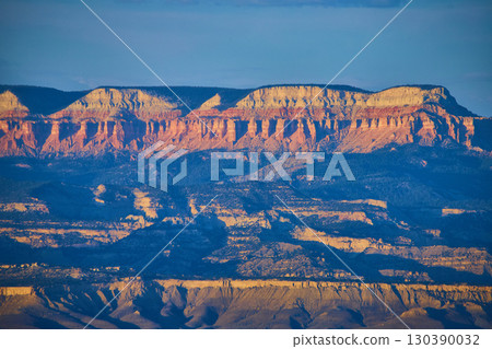 Bryce Canyon National Park Hoodoos and Cliffs at Sunset from Bryce Point 130390032