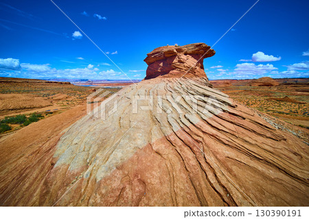 Sandstone Outcrop and Desert Landscape Beehive Trail Arizona Ground Level Sandstone Outcrop and Desert Landscape Beehive Trail Arizona Ground Level 130390191
