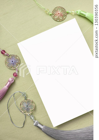 Korean traditional background and card mockup 130390356