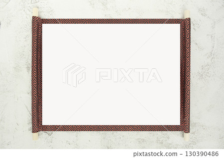 Traditional Korean Hangul Background and Business Card Mockup 130390486