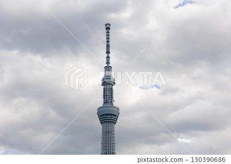 從北十間川附近看到的東京晴空塔 130390686