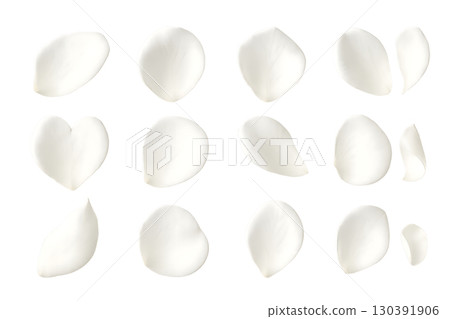 白玫瑰花瓣套裝 130391906