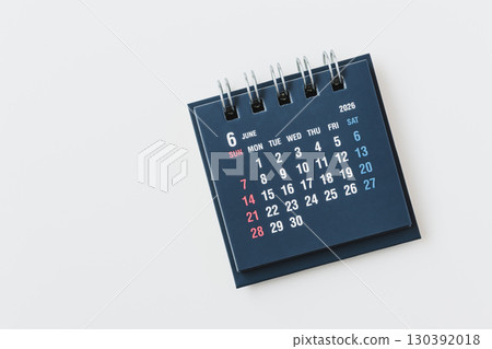 June 2026 Calendar Japanese June Desk Calendar with Public Holidays and Holidays White Background 130392018