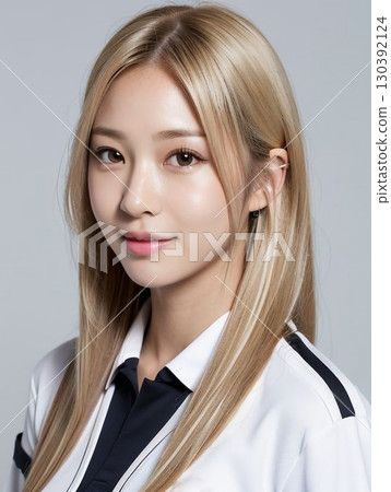 學校的女生轉過身來 130392124