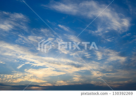 A cloud that stains in the sunset 130392269