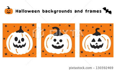 Halloween illustration material. Decoration set Halloween illustration material. Decoration set 130392469