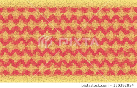 Warm Mosaic Abstract Geometric Pattern for Stylish Modern Digital Creative Design Projects 130392954