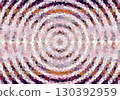 Abstract Concentric Rings in a Digital Mosaic Pattern 130392959