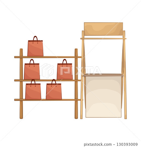 Illustration of Market Stall 130393009
