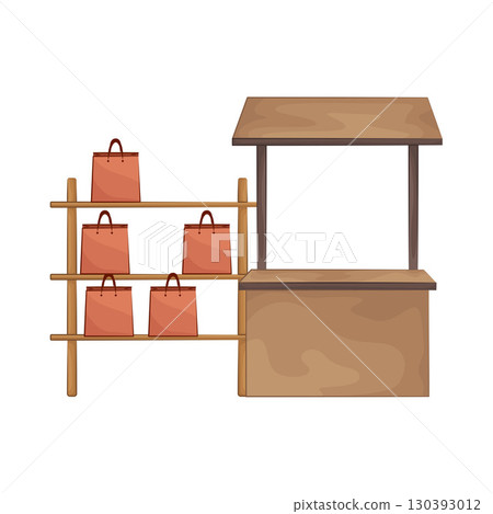Illustration of Market Stall 130393012