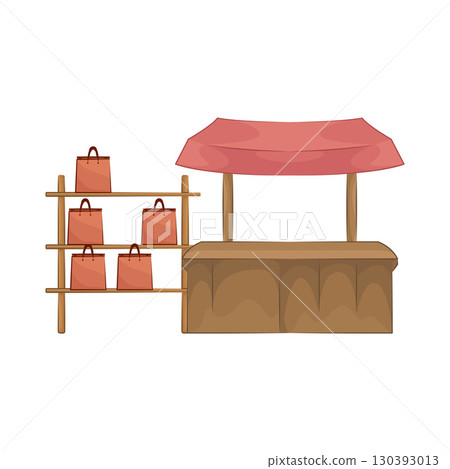 Illustration of Market Stall 130393013