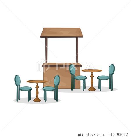 Illustration of Market Stall 130393022