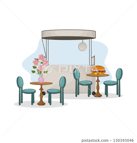 Illustration of Market Stall 130393046