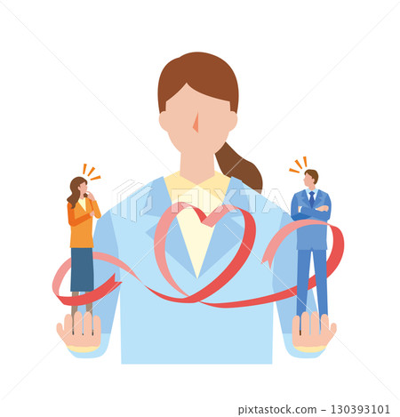 Image illustration of a marriage agency 130393101