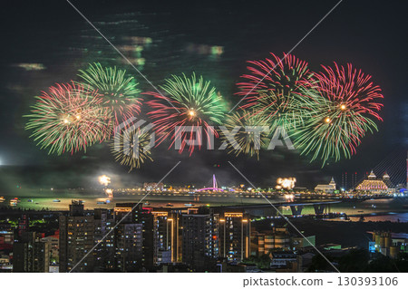 Summer ight fireworks spectacle 130393106