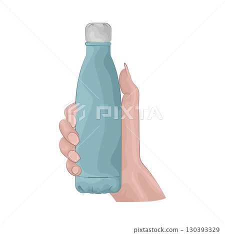 Illustration of Water bottle 130393329